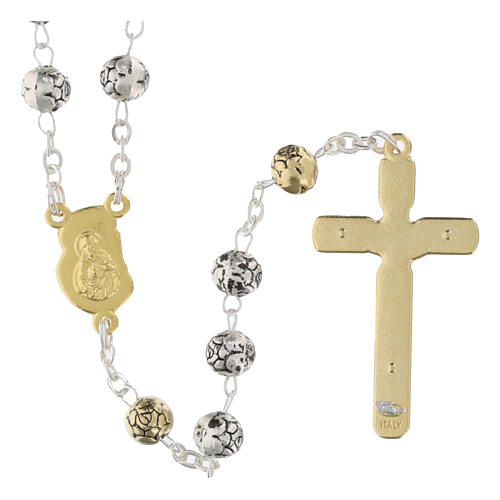 Rosenkranz aus Metall mit Röschen 2