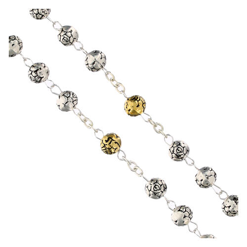 Chapelet métal petites roses 3