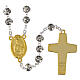 Rosary beads, Pope Francis with metal roses s2