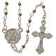 Saint Pio rosary beads, grains 3mm s1