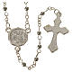 Saint Pio rosary beads, grains 3mm s2