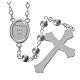 STOCK Rosary beads in metal with Jubilee of Mercy symbol 6mm s2