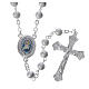 STOCK Rosary beads in satin metal with Jubilee of Mercy symbol 6mm s1
