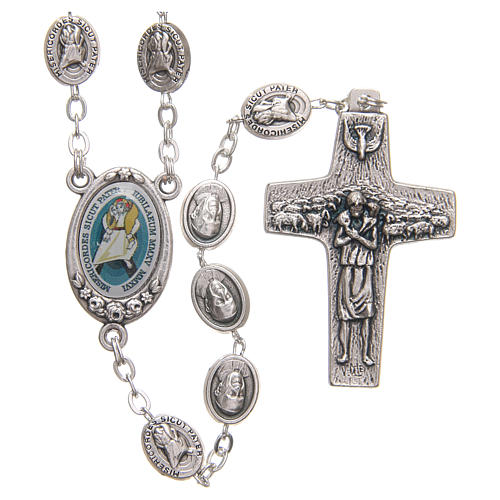 STOCK Rosary beads with Jubilee of Mercy symbol 1