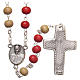 STOCK Rosary beads with Jubilee of Mercy symbol s5