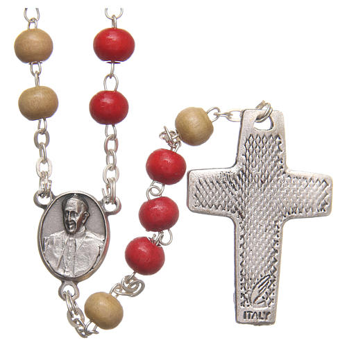 STOCK Rosary beads with Jubilee of Mercy symbol 5