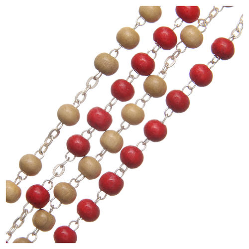 STOCK Rosary beads with Jubilee of Mercy symbol 6