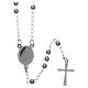 Classical rosary silver colour 316L steel s1