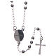 Classical rosary silver colour 316L steel s2