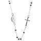 Rosary choker silver colour 316L steel s1