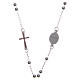 Rosary choker silver colour 316L steel s2