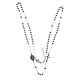 Rosary choker silver colour 316L steel s3