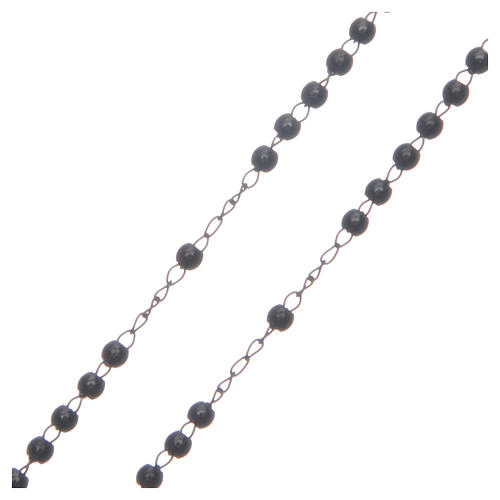 Classic rosary black 316L steel 3