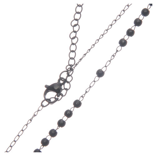 Classic rosary black 316L steel 4