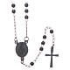 Classic rosary black 316L steel s1