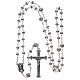 Crystal rosary in strass and steel s4