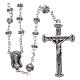 Crystal rosary in strass and steel s1
