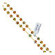 Gold rosary with strass grains multicoloured 6 mm s3