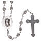 Metal rosary Our Lady of Lourdes water 8x6 mm s2