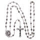 Metal rosary Our Lady of Lourdes water 8x6 mm s4