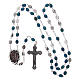 Rosary in metal Our Lady of Lourdes with Lourdes water 6x4 mm grains s4