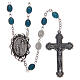 Metal rosary Our Lady of Lourdes 6x4 mm s1