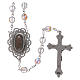 Rosary Our Lady of Fatima with Fatima soil 4x3 mm grains, crystal colour s2