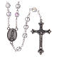 Rosary Our Lady of Fatima 4x3 mm grains, crystal colour s1