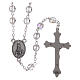 Rosary Our Lady of Fatima 4x3 mm grains, crystal colour s2