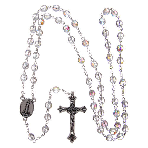 Crystal rosary Fatima 4 mm transparent 4