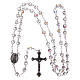 Crystal rosary Fatima 4 mm transparent s4