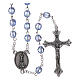 Rosary Our Lady of Fatima 4x3 mm grains, blue s1