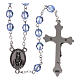 Rosary Our Lady of Fatima 4x3 mm grains, blue s2