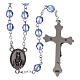 Crystal rosary Fatima 4 mm light blue s2