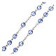 Crystal rosary Fatima 4 mm light blue s3