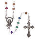 Rosary multicolored metal 2 mm s1