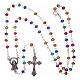 Rosary multicolored metal 2 mm s4