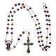 Rosary multicolored metal 2 mm with box s4