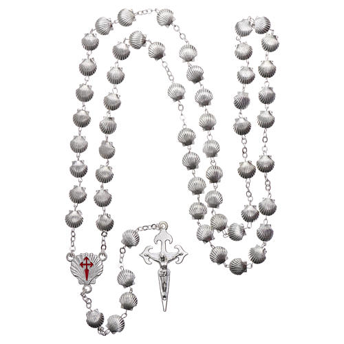 Rosary in zamak with 7x7 mm shell-shaped grains 4