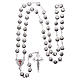 Rosary in zamak with 7x7 mm shell-shaped grains s4