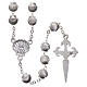 Devotional metal rosary shell shaped beads of zamak 7 mm s2