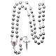 Devotional metal rosary shell shaped beads of zamak 7 mm s4