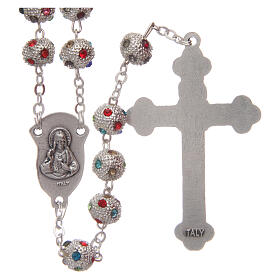 Rosary round crystal pavé beads 8 mm