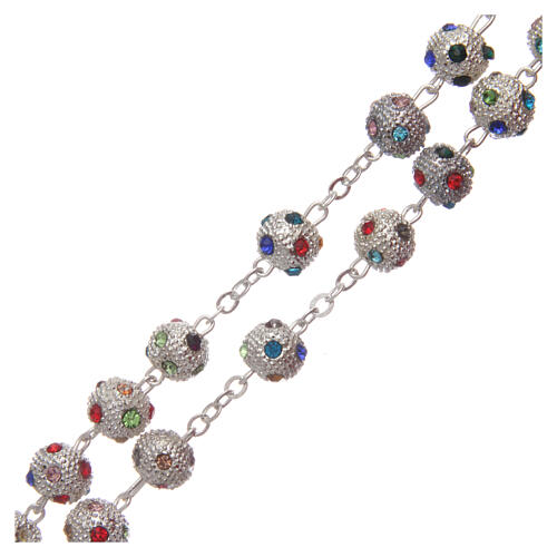 Rosary round crystal pavé beads 8 mm 3