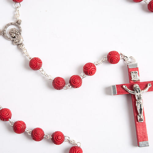 Rose-scented inlayed rosary 2