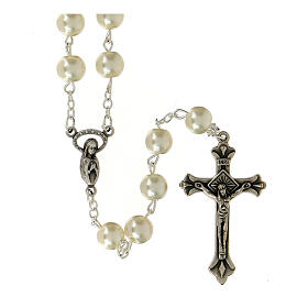 Rosary with pearled beads (8mm)