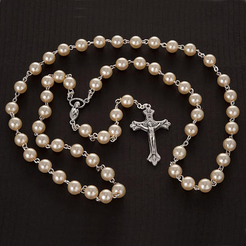 Rosary with pearled beads (8mm) 2