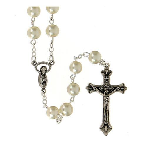 Rosary with pearled beads (8mm) 1