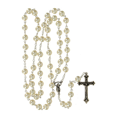 Rosary with pearled beads (8mm) 4