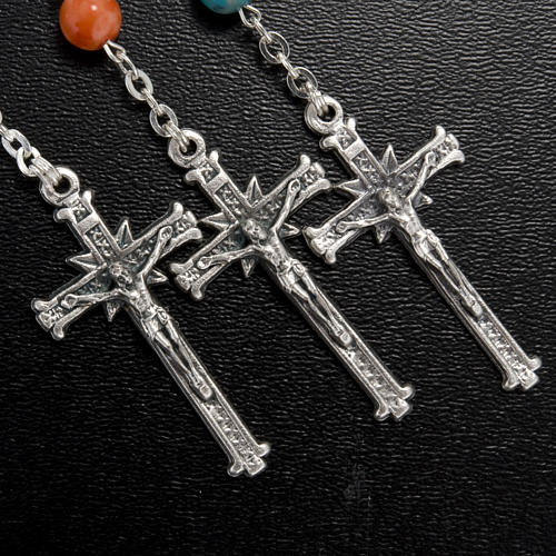 Imitation stone rosary, 6mm 4
